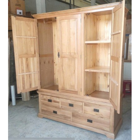 French - BR06 : Trọn Bộ Phòng Ngủ Gỗ Sồi - 2 Món